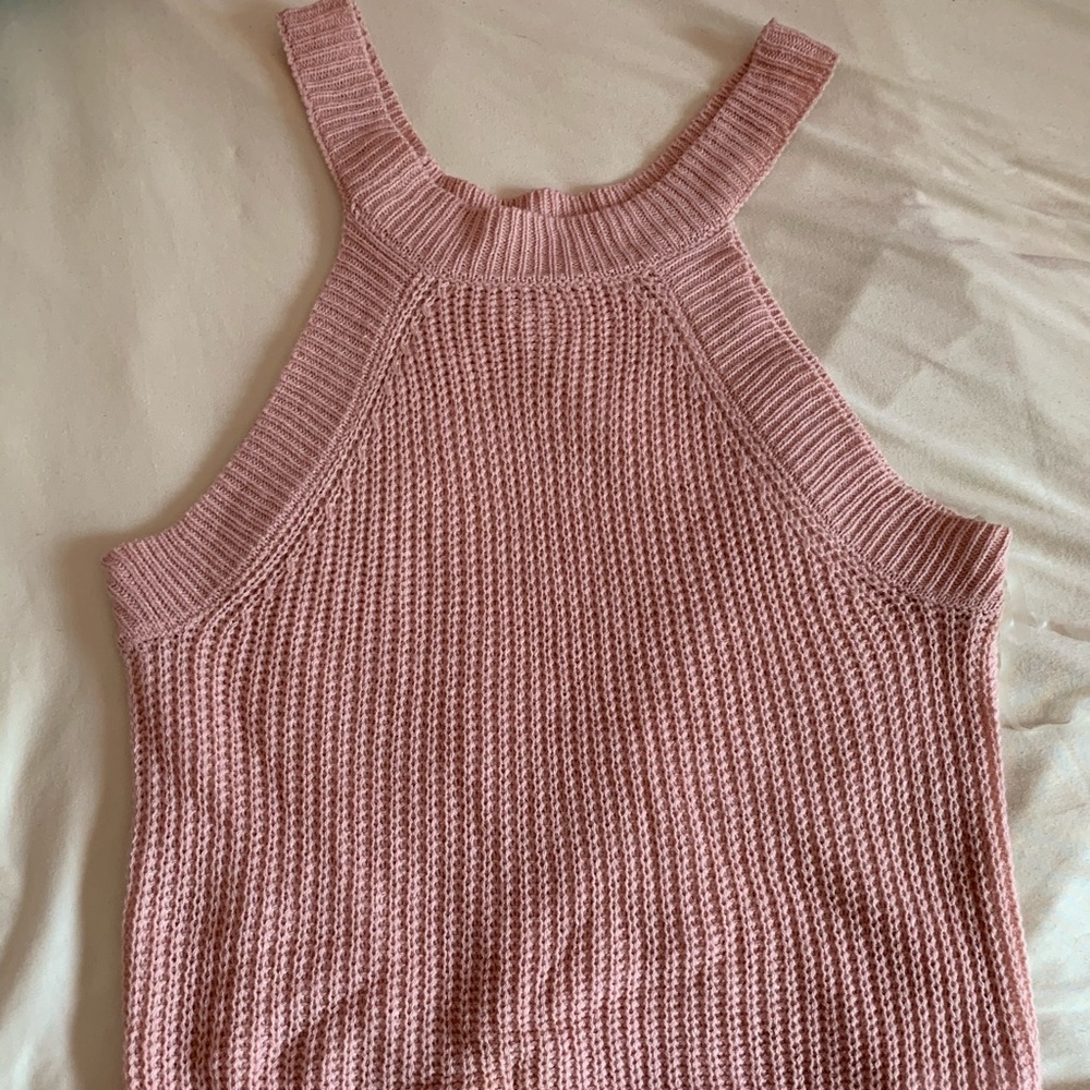Pink halter top